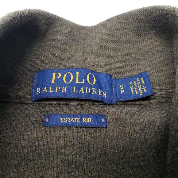Polo Ralph Lauren 1/4 Zip Sweater Mens Small Green Pullover Preppy Casual Cotton - Picture 3 of 16